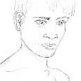 portrait-hawai-indonesien-homme-face-crayon-croquis-m2r-Marion-tourbillon