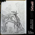 Inktober 2020 - Jour 17 - Storm / Tempête : Ink Drawing Demo par m2r_trublion