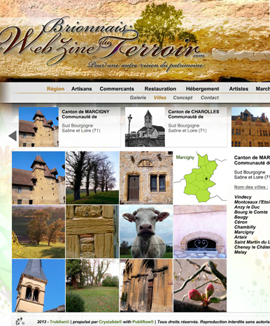 Le WebZine du terroir Brionnais Charolais, région Bourgogne du sud, présentation du tourisme régionnalet du riche savoir faire bourguignon